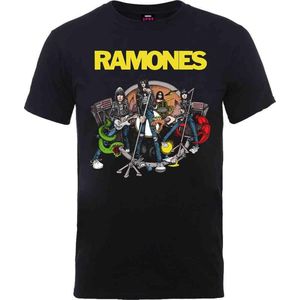 Ramones - Road To Ruin Heren T-shirt - XL - Grijs