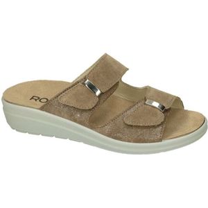 Rohde -Dames - taupe - slippers & muiltjes - maat 38