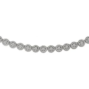 Juwelier Zwartevalk zilveren (gerhodineerd) ketting met zirkonia - 25.258/60cm
