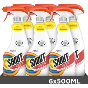 Shout Vlekkenoplosser Spray - Vlekkenverwijderaar - 6 x 500ML