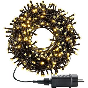 Decoratieve verlichting(Black Friday)-Kerstverlichting- kerstboomverlichting-lichtketting 8 standen met geheugenfunctie- Waterdicht IP65 -Kerstversiering voor binnen en buiten Kerstbomen-feesten-bruiloften- 22M 200led-warm wit