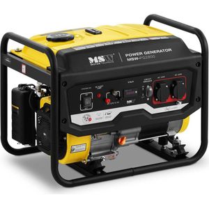 MSW Benzinegenerator - 2800 W - 230 V AC - handmatige start