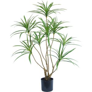 Greenmoods Kunstplanten - Kunstplanten - Kunstplant Dracaena- Zijde - 120 cm