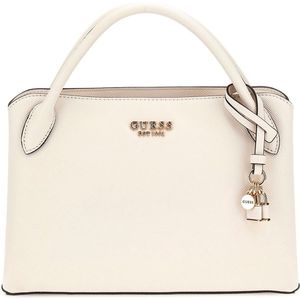 GUESS Handtas Schoudertas Fedana Elite Satchel Cream White Crème