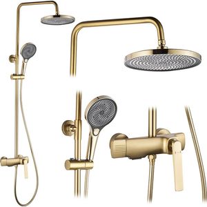 Rea Rebel Regendouche Geborsteld Goud 135,5cm