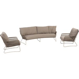 Botanic stoel bank loungeset 3 delig latte 4 Seasons Outdoor