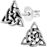 Zilveren oorbellen | Oorstekers | Zilveren oorstekers, Keltische driehoek