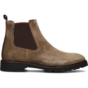 Floris van Floris van Bommel van Floris van Bommel Chelsea boots Heren / Boots / Laarzen / Herenschoenen - Suède - SFM-60018 - Midden bruin - Maat 45