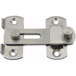 Deurslot Gesp - Schuifdeurslot - voor deur, raam, meubels, badkamer, schuifdeurslot - Inclusief bevestigingsschroeven - Deurslot - zilver - 20mmX50mmX70mm - Roestvrijstalen Deurslot Gesp