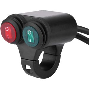 22mm Motorcycle Handlebar Headlight Brake Fog Lights Horn Dual Control Button Switch Universal Motorcycle ON Off Switch
