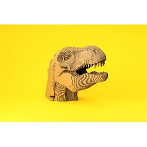 CARTONIC- T-Rex- 3D Puzzel-Speelgoed- Puzzel-DIY- Creatief- Karton- Kinderen en volwassen- 3D- puzzel-