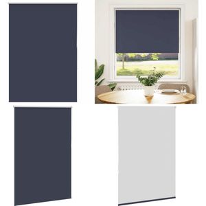 vidaXL Rolgordijn verduisterend 110x175 cm stofbreedte 105,7 cm blauw - Rolgordijn - Rolgordijnen - Dag- En Nachtgordijn - Verduisterend Rolgordijn