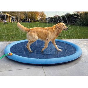 Duvoplus - Hond - Splash Play Mat Ø150cmx1,5cm Blauw