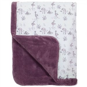 Snoozebaby Organische Wiegdeken Dubbellaags Soft Mauve - 75x100 cm