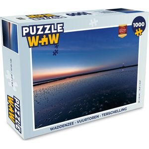 Puzzel Waddenzee - Vuurtoren - Terschelling - Legpuzzel - Puzzel 1000 stukjes volwassenen