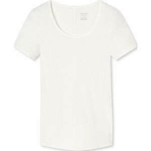 SCHIESSER Personal Fit T-shirt (1-pack) - dames shirt korte mouwen natuurlijk wit - Maat: L