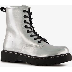 Blue Box dames veterboots zilver - Maat 42