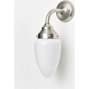 Wandlamp Menhir Small Curve Matnikkel - Art Deco Trade