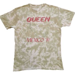 Queen - Mexico '81 Heren T-shirt - S - Bruin