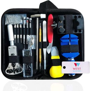 West Watch -  horloge reparatie set/ horloge gereedschapsset - toolkit 147 delig