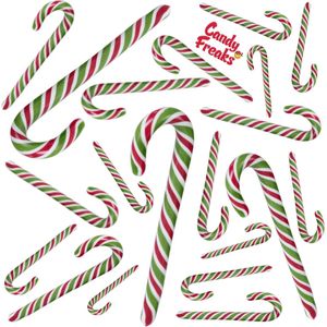 Zuurstokken - 20 stuks - Groen / Rood / Wit - Candy cane - Kerst - Zuurstok - Kerstdecoratie