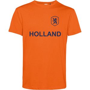 T-shirt kind Embleem + Holland Blauw | EK 2024 Holland |Oranje Shirt| Koningsdag kleding | Oranje | maat 140