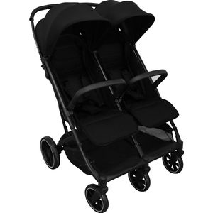 Deryan Luxe Rolo X2 XL Dubbele Buggy - Duo Buggy - Zwart