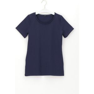 Oroblu Perfect Line Cotton - T-Shirt Short Sleeve - Kleur Blauw - Maat XL