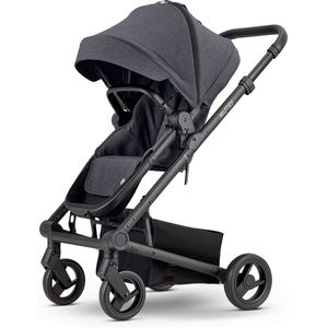 Mutsy Nexo Plus 3 in 1 Kinderwagen - REISWIEG en ZITJE INBEGREPEN - Lichtgewicht Frame - North Black