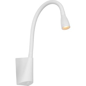 Lucide GALEN-LED - Bedlamp / Wandlamp - LED - 1x3W 3000K - Wit