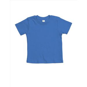 BabyBugz - Baby T-Shirt - Blauw - 100% Biologisch Katoen - 50-56