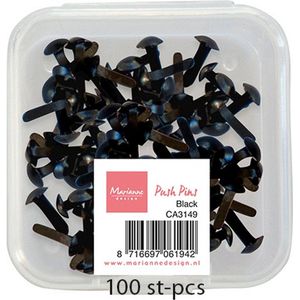 Marianne D Decoratie Push Pins - Zwart CA3149