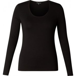 BASE LEVEL CURVY Aso Jersey Shirt - Black - maat 5(58/60)