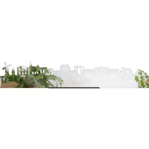 Standing Skyline Rosmalen Spiegel - 40 cm - Woon decoratie om neer te zetten en om op te hangen - Meer steden beschikbaar - Cadeau voor hem - Cadeau voor haar - Jubileum - Verjaardag - Housewarming - Aandenken aan stad - WoodWideCities