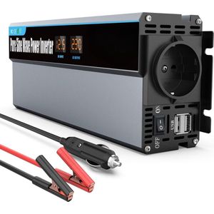 Lexium Omvormer 12V 230V - Spanningomvormer - Auto omvormer - Stopcontact - Autolader