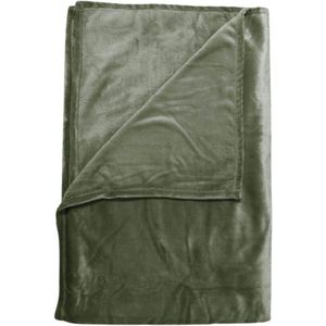 ZoHome Cara Plaid - Fleece - 140x200 cm - Olive Green