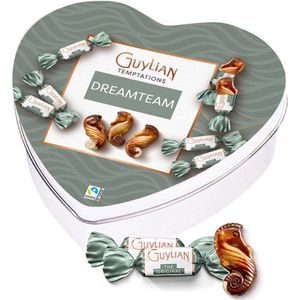 Guylian geschenkdoos hartje ""Dreamteam"" - Temptations Original Praliné - melkchocolade met praliné - chocoladecadeau - 104.50g