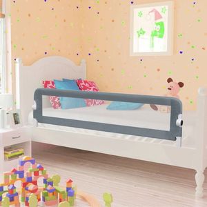 The Living Store Bedhekje - Kinderbedje - eenpersoons- tweepersoonsbed - 120x40.5x42cm - Polyester - metalen buizen