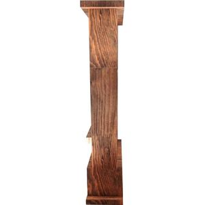 Bijzettafel Calanthe - Met Plank - 65x37x125 cm - Houtkleurig - Grenenhout - Modern Design