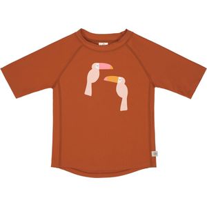 Lässig - UV-Shirt met korte mouwen voor kinderen - Toekan - Bruin - maat 62-68cm