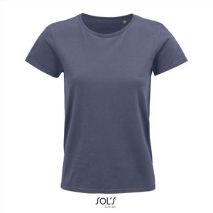 SOL'S - Crusader T-shirt dames - Denim - 100% Biologisch katoen - XXL