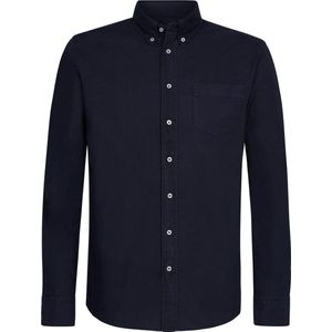 Profuomo - Overhemd Garment Dyed Donkerblauw - XXL - Heren - Slim-fit