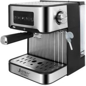 Stemily Espressomachine - Koffiemachine - Melkopschuimer - LCD-Touch Bediening - 15Bar - RVS - 1,6L - 23,4 x 27 x 29,2 cm