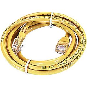 UTP kabel - RJ45 mannelijk - RJ45 mannelijk - Cat. 5E - Geel - 1,5m
