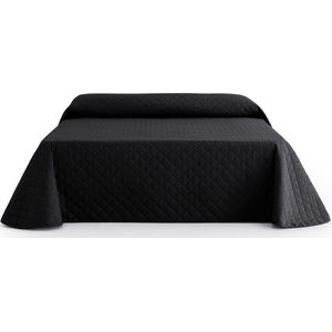 Bedsprei Duo Quilt Bedmaat 140cm Spreimaat 230x270cm Zwart