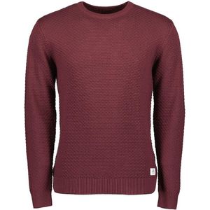 Blue Seven heren trui - trui ronde hals bordeaux - 376360 - maat L