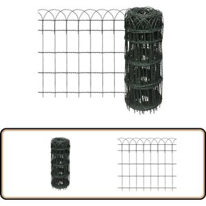 vidaXL Borderafscheiding - Groen - 25x0,65 m Tuin Rand - Perkrand - Border - Tuingereedschap - Groene Planten