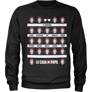La Casa De Papel Sweater/trui -L- La Casa De Papel Zwart