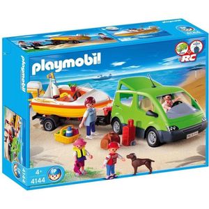 Playmobil Family Fun gezinsauto met speedboot 4144