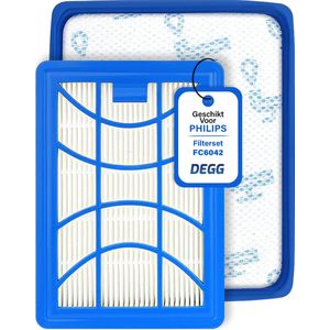 DEGG® - Filterset Geschikt voor Philips Power pro expert - Alternatief voor het origineel FC6042/01 en FC8003/01 - Inlaat-filter (motor-filter) + Uitblaas-filter H11 - FC9729, 9741, 9743, 9744 en 9745 - COMBIDEAL